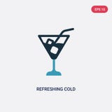 Couleur deux r?g?n?rant l'ic?ne froide de vecteur de boissons du concept d'?t? le symbole froid r?g?n?rateur bleu d'isolement de illustration stock Couleur deux r?g?n?rant l'ic?ne froide de vecteur de boissons du concept d'?t? le symbole froid r?g?n?rateur bleu d'isolement de illustration stock