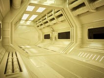 Couloir futuriste de Sci fi photo libre de droits Couloir futuriste de Sci fi photo libre de droits