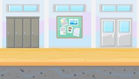 Couloir sans couture d'école pour le concepteur du jeu illustration de vecteur Couloir sans couture d'école pour le concepteur du jeu illustration de vecteur