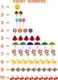Count Numbers royalty free illustration Count Numbers royalty free illustration