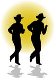 Country Line Dancing Couple/ai