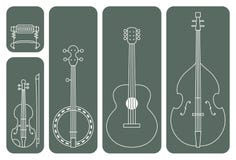 Country Music Instruments Royalty Free Stock Photography Country Music Instruments Royalty Free Stock Photography