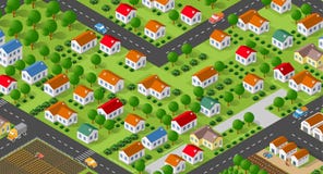 Country Village District Royalty Free Stock Image