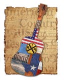Countrymusik-Gitarren-amerikanisches rustikales vektor abbildung Countrymusik-Gitarren-amerikanisches rustikales vektor abbildung