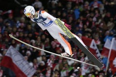 Coupe du monde de sauter de ski de FIS dans Zakopane 2016 photos stock Coupe du monde de sauter de ski de FIS dans Zakopane 2016 photos stock