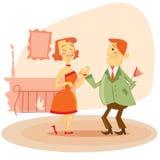Couple Dating Vector Illustration Royalty Free Stock Images Couple Dating Vector Illustration Royalty Free Stock Images