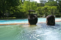 Couple In Jacuzzi Royalty Free Stock Photo