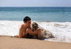 Couple On The Beach Royalty Free Stock Image