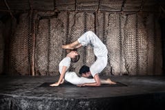 Couple Yoga Stock Image Couple Yoga Stock Image