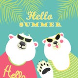 Couples des ours blancs illustration de vecteur Couples des ours blancs illustration de vecteur