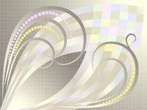 Courbes abstraites pour le fone argenté. Banner.Background illustration libre de droits Courbes abstraites pour le fone argenté. Banner.Background illustration libre de droits
