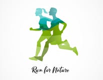 Courez l'icône, le symbole, l'affiche de marathon et le logo illustration libre de droits Courez l'icône, le symbole, l'affiche de marathon et le logo illustration libre de droits