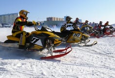 Course transnationale de neige images libres de droits Course transnationale de neige images libres de droits