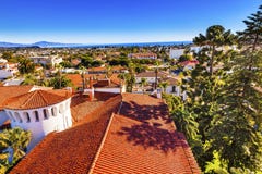 Court House Orange Roofs Pacific Ocean Santa Barbara California Royalty Free Stock Image Court House Orange Roofs Pacific Ocean Santa Barbara California Royalty Free Stock Image