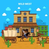 Cowboy Background Illustration illustration stock Cowboy Background Illustration illustration stock