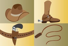 Cowboyhulpmiddelen vector illustratie Cowboyhulpmiddelen vector illustratie