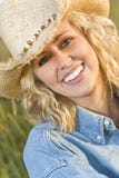 Cowgirl dourado imagens de stock Cowgirl dourado imagens de stock