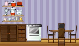Cozinha ilustração royalty free Cozinha ilustração royalty free