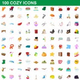 100 cozy icons set, cartoon style. 100 cozy icons set in cartoon style for any design vector illustration stock illustration 100 cozy icons set, cartoon style. 100 cozy icons set in cartoon style for any design vector illustration stock illustration