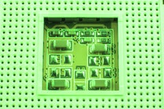 Cpu-contactdoos op een computermotherboard dichte macro stock foto's Cpu-contactdoos op een computermotherboard dichte macro stock foto's