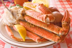 Crab Legs Platter Royalty Free Stock Photography Crab Legs Platter Royalty Free Stock Photography