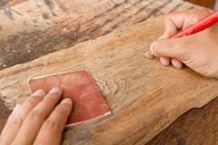 Craftsman and Woodwork tools at work place stock images Craftsman and Woodwork tools at work place stock images