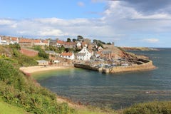 Crailhaven van het kustvoetpad Schotland van Fife royalty-vrije stock fotografie Crailhaven van het kustvoetpad Schotland van Fife royalty-vrije stock fotografie