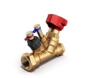 Crane Balancing-klep zonder drainage voor loodgieterswerk het 3D teruggeven stock illustratie Crane Balancing-klep zonder drainage voor loodgieterswerk het 3D teruggeven stock illustratie