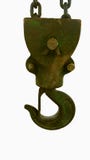 Crane hook safety latch without spring and bolt stock photo