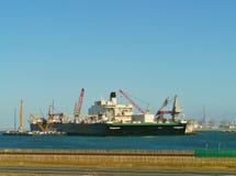 Crane Ship Pioneering Spirit In The Netherlands Royalty Free Stock Photography Crane Ship Pioneering Spirit In The Netherlands Royalty Free Stock Photography