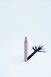 Crayon simple avec la racine noire sur les livres blancs illustration stock Crayon simple avec la racine noire sur les livres blancs illustration stock