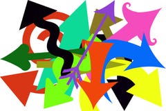 Crazy Arrows Stock Image Crazy Arrows Stock Image