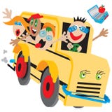 Crazy School Bus royalty free illustration Crazy School Bus royalty free illustration