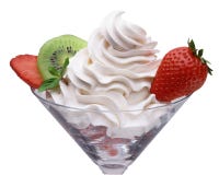 Cream And Strawberry Stock Photography Cream And Strawberry Stock Photography