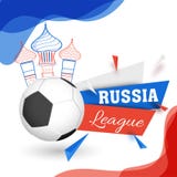 Creatief abstract van de patroonaffiche of banner ontwerp met voetbal royalty-vrije illustratie Creatief abstract van de patroonaffiche of banner ontwerp met voetbal royalty-vrije illustratie