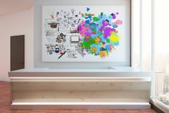 Creative and analytical thinking concept stock photo Creative and analytical thinking concept stock photo