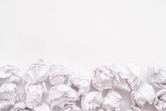 Creative block paper ball pile white background royalty free stock photo Creative block paper ball pile white background royalty free stock photo