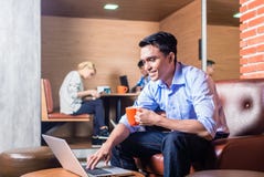 Creative business people in coworking office royalty free stock photography Creative business people in coworking office royalty free stock photography