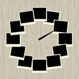 Creative Clock Design With Photo Frames Stock Photography