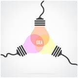 Creative light bulb Idea concept background design vector illustration Creative light bulb Idea concept background design vector illustration