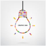 Creative light bulb symbol vector illustration Creative light bulb symbol vector illustration