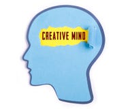 Creative mind word in the person head