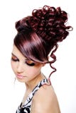 Creative Multicolored Hairstyle Stock Photography Creative Multicolored Hairstyle Stock Photography