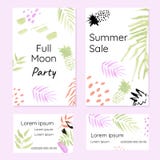 Creative set of promotional brochures and business cards royalty free illustration Creative set of promotional brochures and business cards royalty free illustration