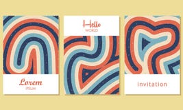 Creative Universal Cards with Abstract Background - Vector royalty free illustration Creative Universal Cards with Abstract Background - Vector royalty free illustration