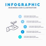 Crecimiento, caridad, donación, finanzas, préstamo, dinero, línea icono del pago con el fondo del infographics de la presentación ilustración del vector Crecimiento, caridad, donación, finanzas, préstamo, dinero, línea icono del pago con el fondo del infographics de la presentación ilustración del vector