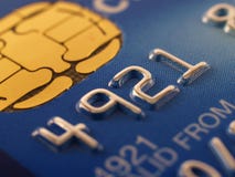 Credit card detail. A macro shot of a credit card Credit card detail. A macro shot of a credit card