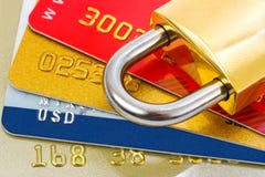 Credit cards and lock