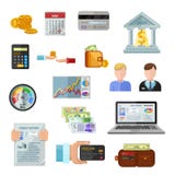 Credit Rating Icons On White Background Stock Photos Credit Rating Icons On White Background Stock Photos