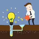 Cree la nueva idea para el negocio stock de ilustración Cree la nueva idea para el negocio stock de ilustración